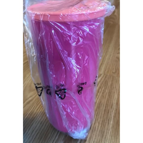 2 Tupperware Thirstquake Tumbler 30 oz With Flip Top On the Go Lids Pink & Blue - Picture 8 of 8